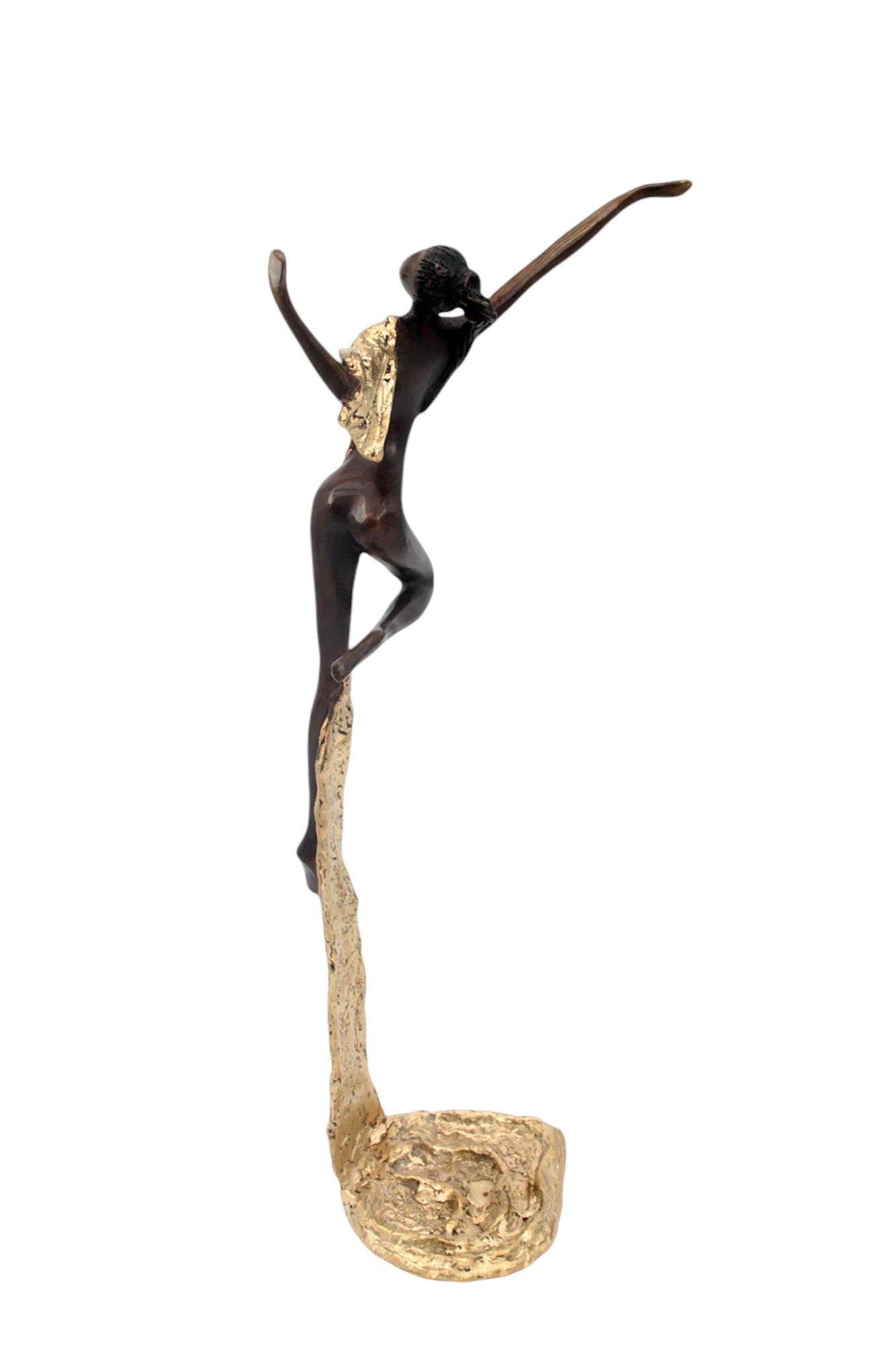Bronze Issouf danseuse 50 cm doré n°2 Bronzes d'Afrique