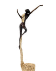 Bronze Issouf danseuse 50 cm doré n°2 Bronzes d'Afrique