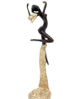 Bronze Issouf danseuse 50 cm doré n°2 Bronzes d'Afrique