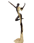 Bronze Issouf danseuse 50 cm doré n°2 Bronzes d'Afrique