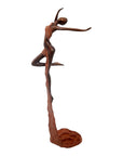 Bronze Issouf danseuse 50 cm marron n°1 Bronzes d'Afrique