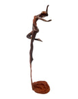 Bronze Issouf danseuse 50 cm marron n°1 Bronzes d'Afrique
