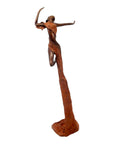 Bronze Issouf danseuse 50 cm marron n°1 Bronzes d'Afrique