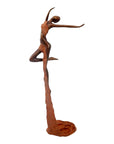 Bronze Issouf danseuse 50 cm marron n°1 Bronzes d'Afrique