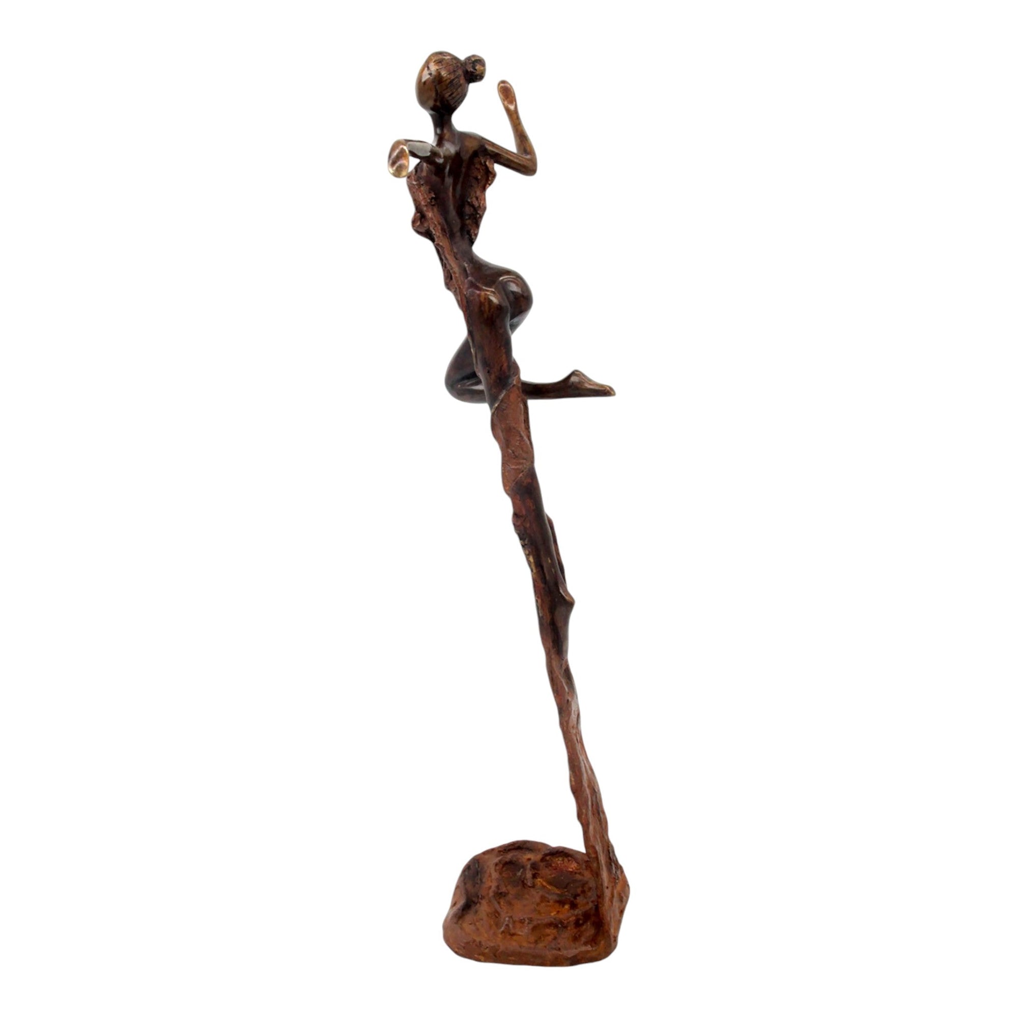 Bronze Issouf danseuse 50 cm marron n°2 Bronzes d'Afrique