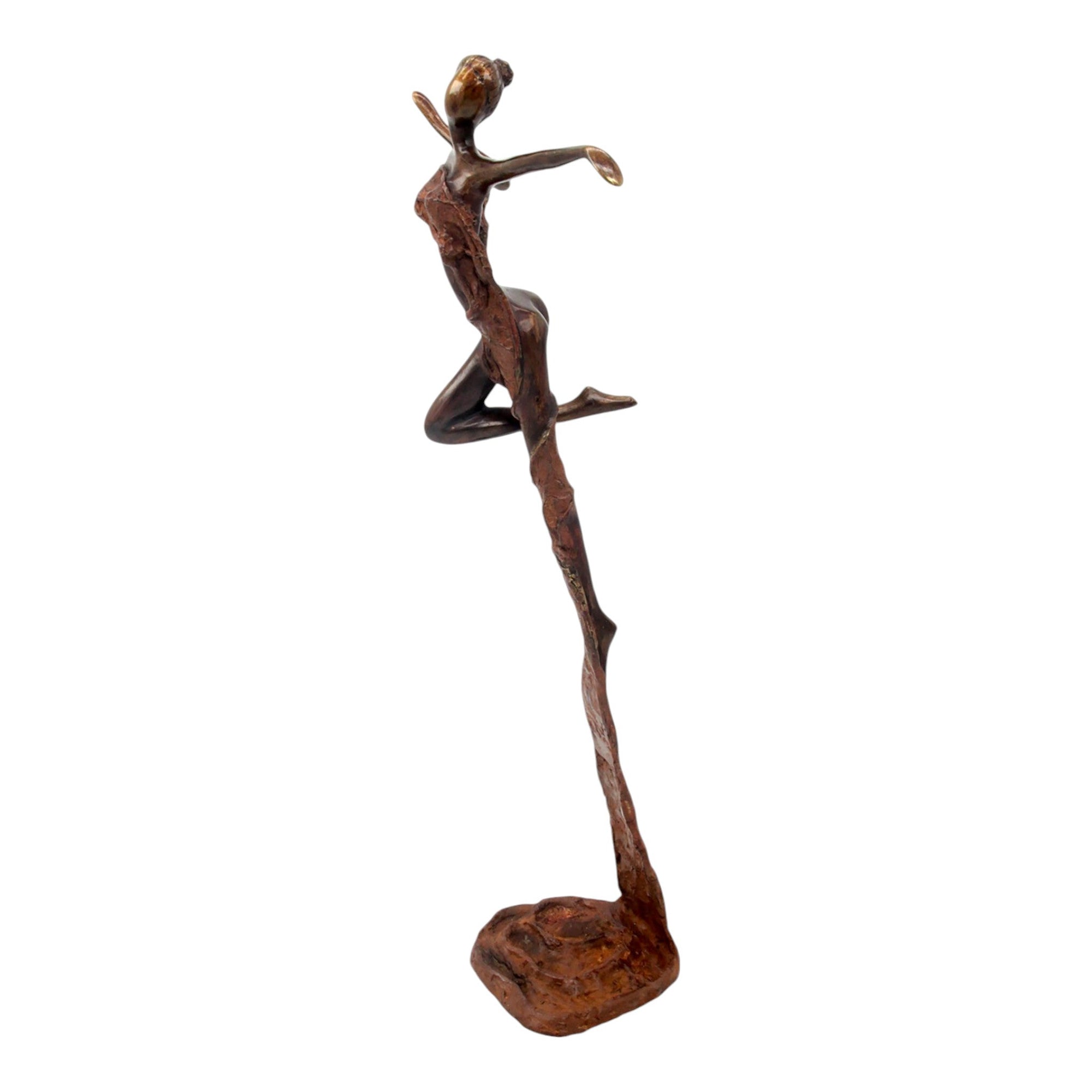 Bronze Issouf danseuse 50 cm marron n°2 Bronzes d&#39;Afrique