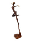 Bronze Issouf danseuse 50 cm marron n°2 Bronzes d'Afrique