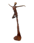 Bronze Issouf danseuse 50 cm marron n°2 Bronzes d'Afrique