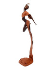 Bronze Issouf danseuse 50 cm marron n°3 Bronzes d'Afrique