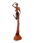 Bronze Issouf danseuse 50 cm marron n°3 Bronzes d'Afrique