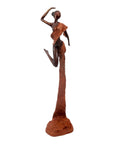 Bronze Issouf danseuse 50 cm marron n°3 Bronzes d'Afrique