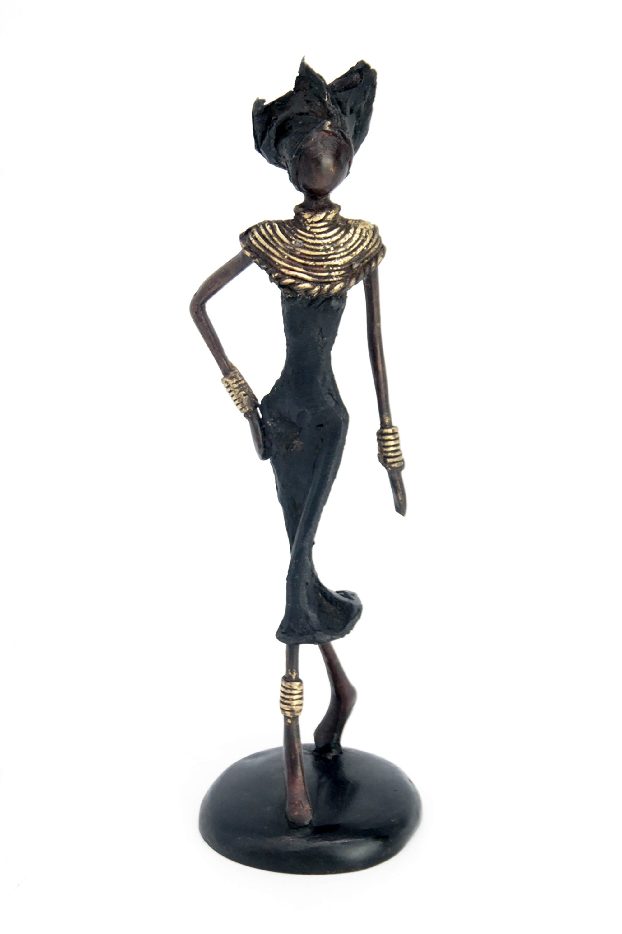 Bronze 25 cm noir n°15 Bronzes d&#39;Afrique