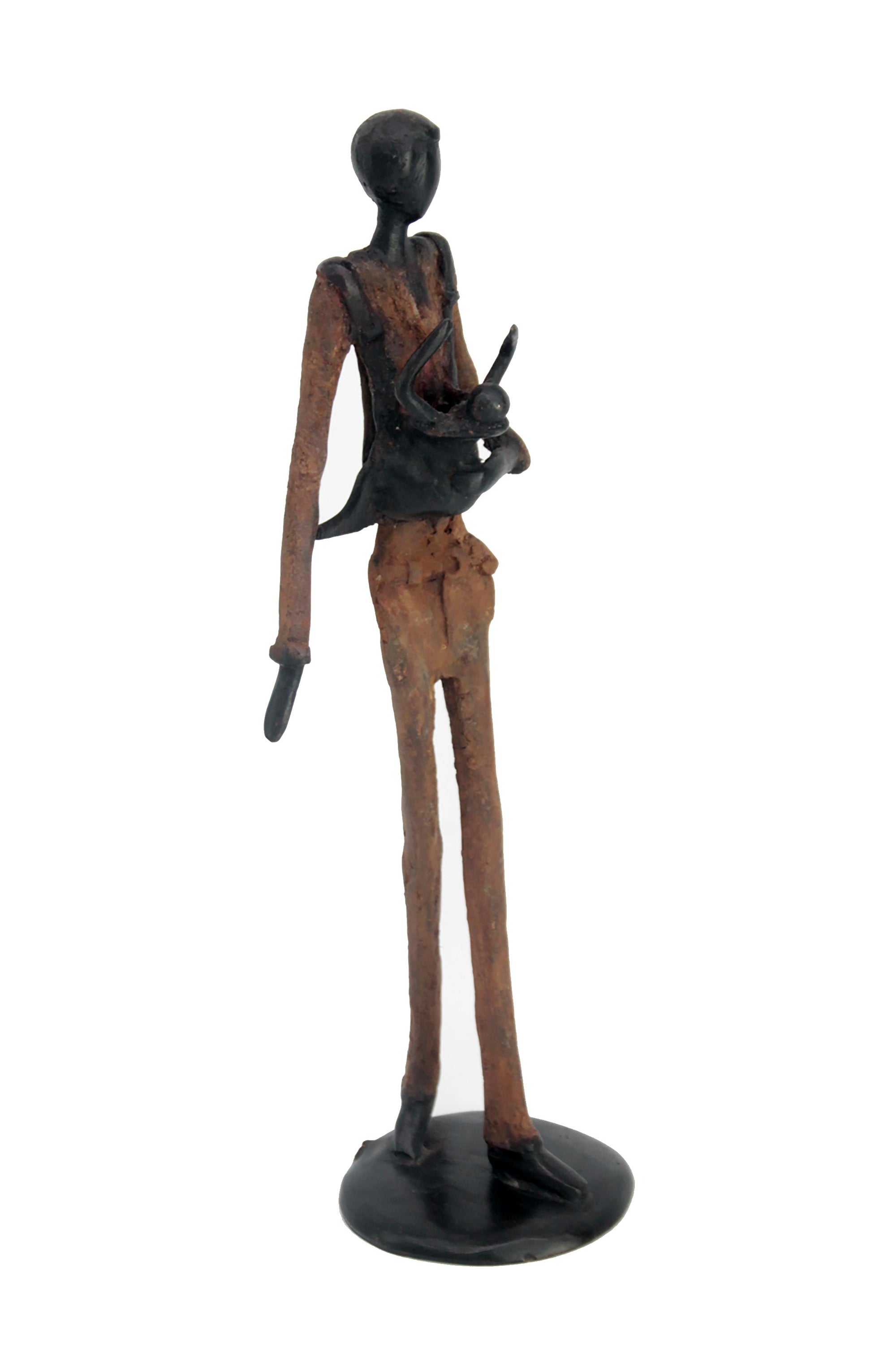 Homme 35 cm marron n°2 Bronzes d&#39;Afrique