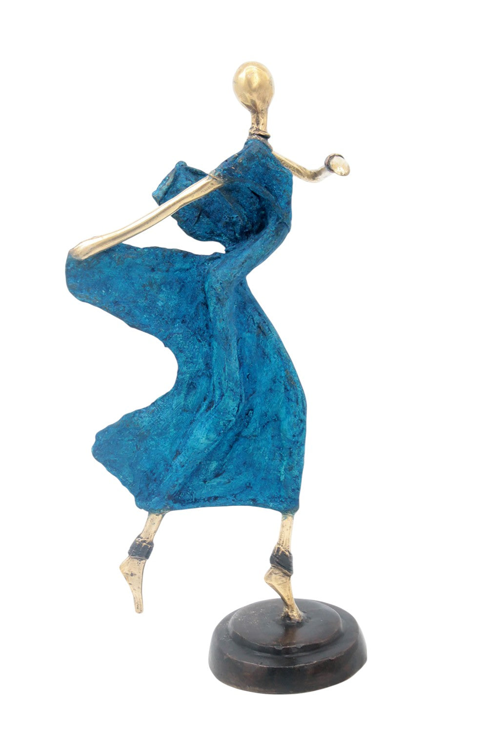 Danseuse 35 cm bleue n°1 Bronzes d'Afrique