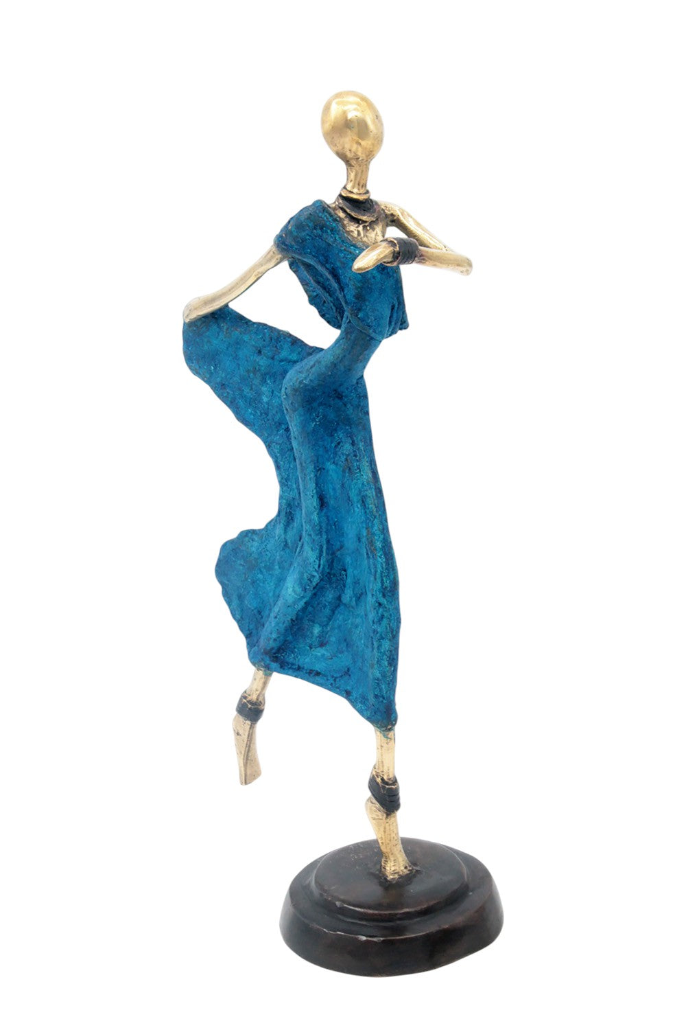 Danseuse 35 cm bleue n°1 Bronzes d'Afrique