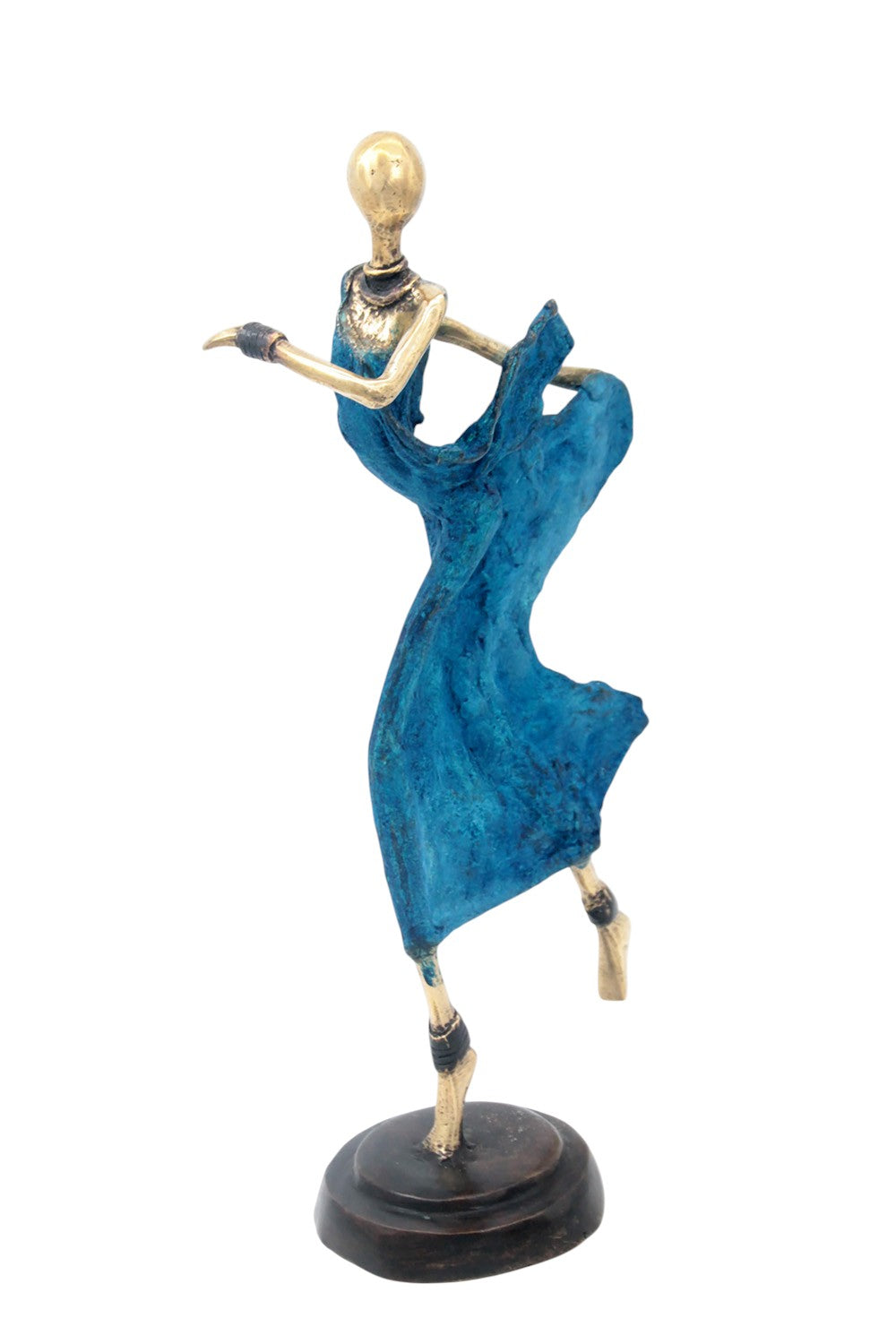 Danseuse 35 cm bleue n°1 Bronzes d'Afrique