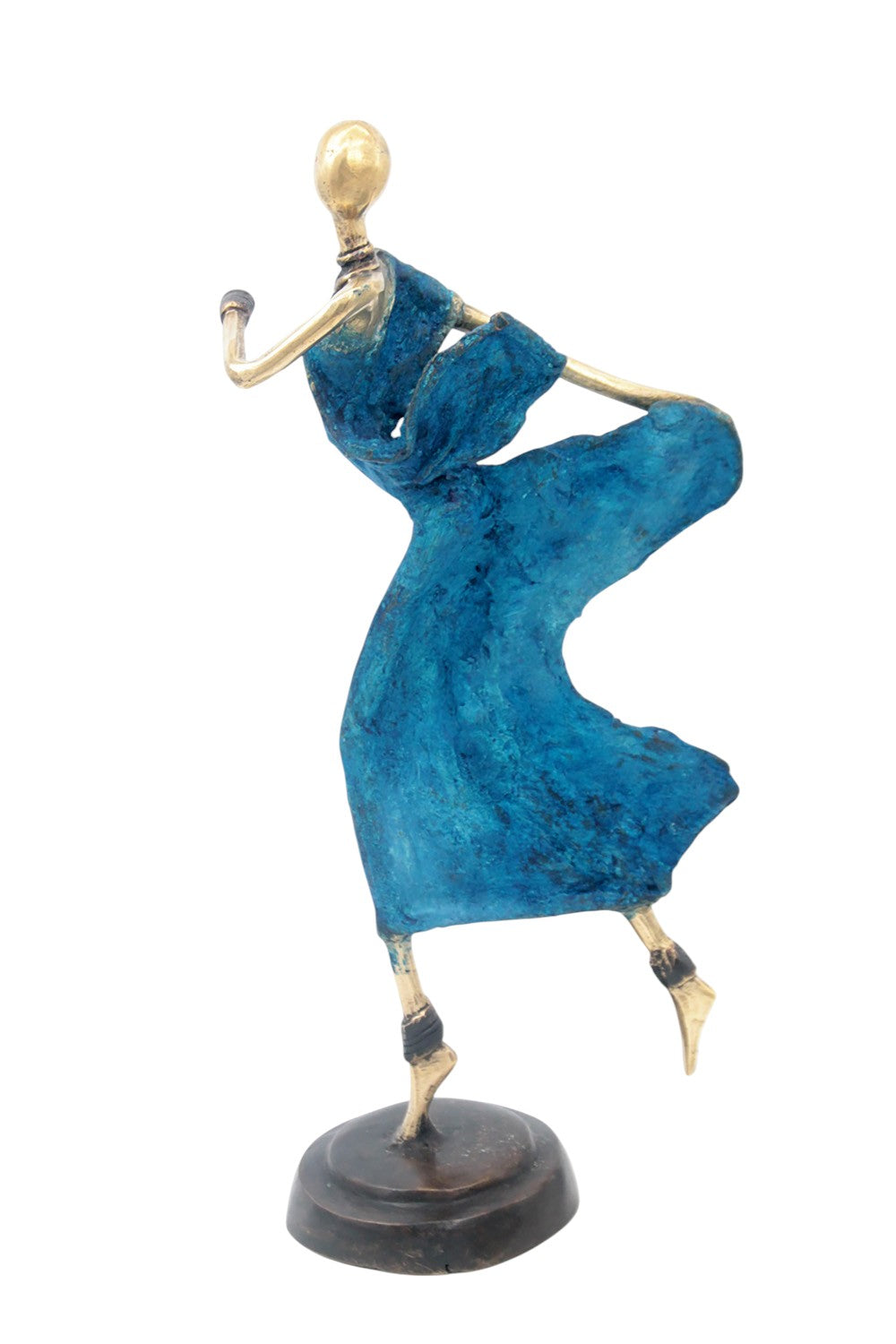Danseuse 35 cm bleue n°1 Bronzes d'Afrique