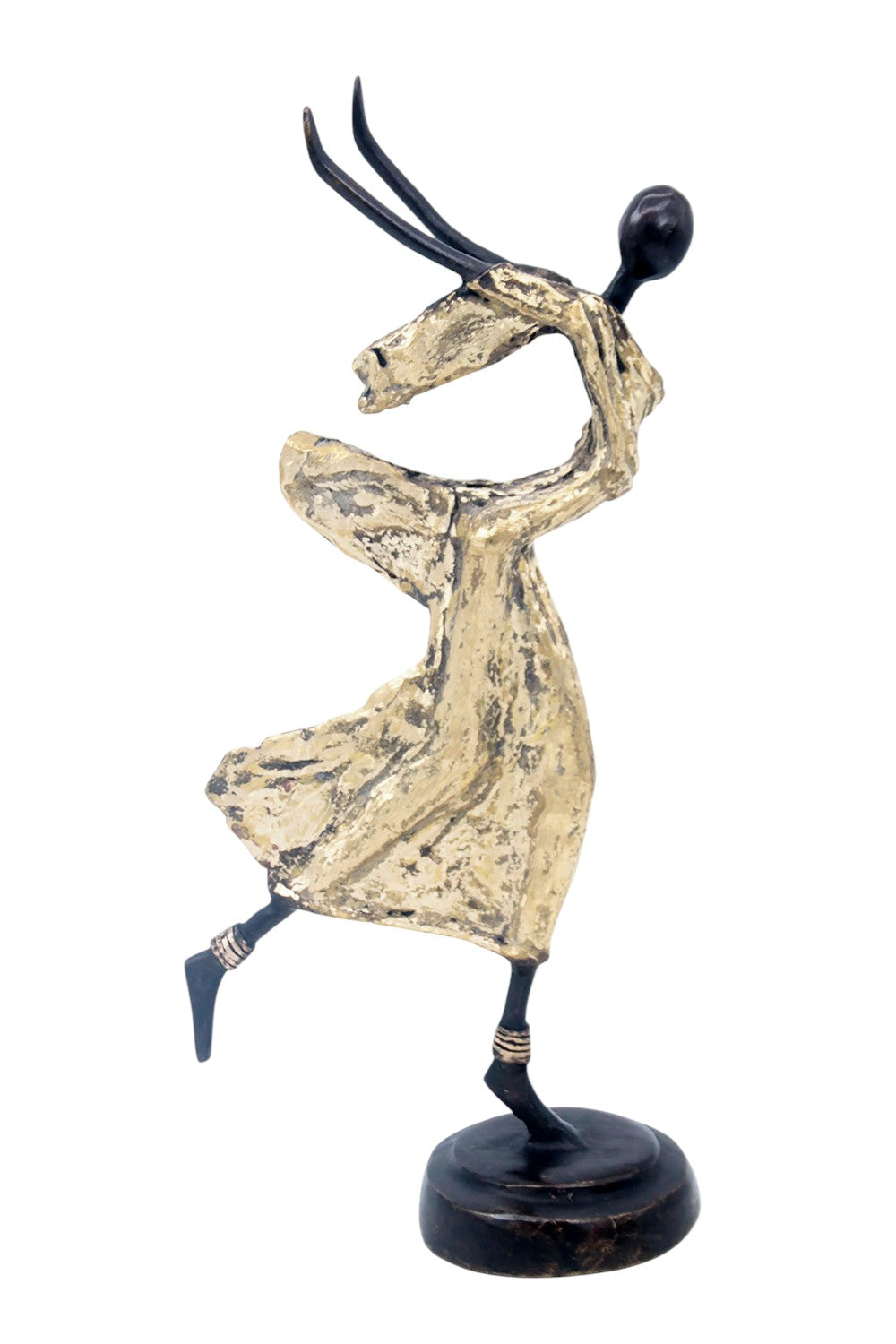Danseuse 35 cm dorée n°1 Bronzes d'Afrique