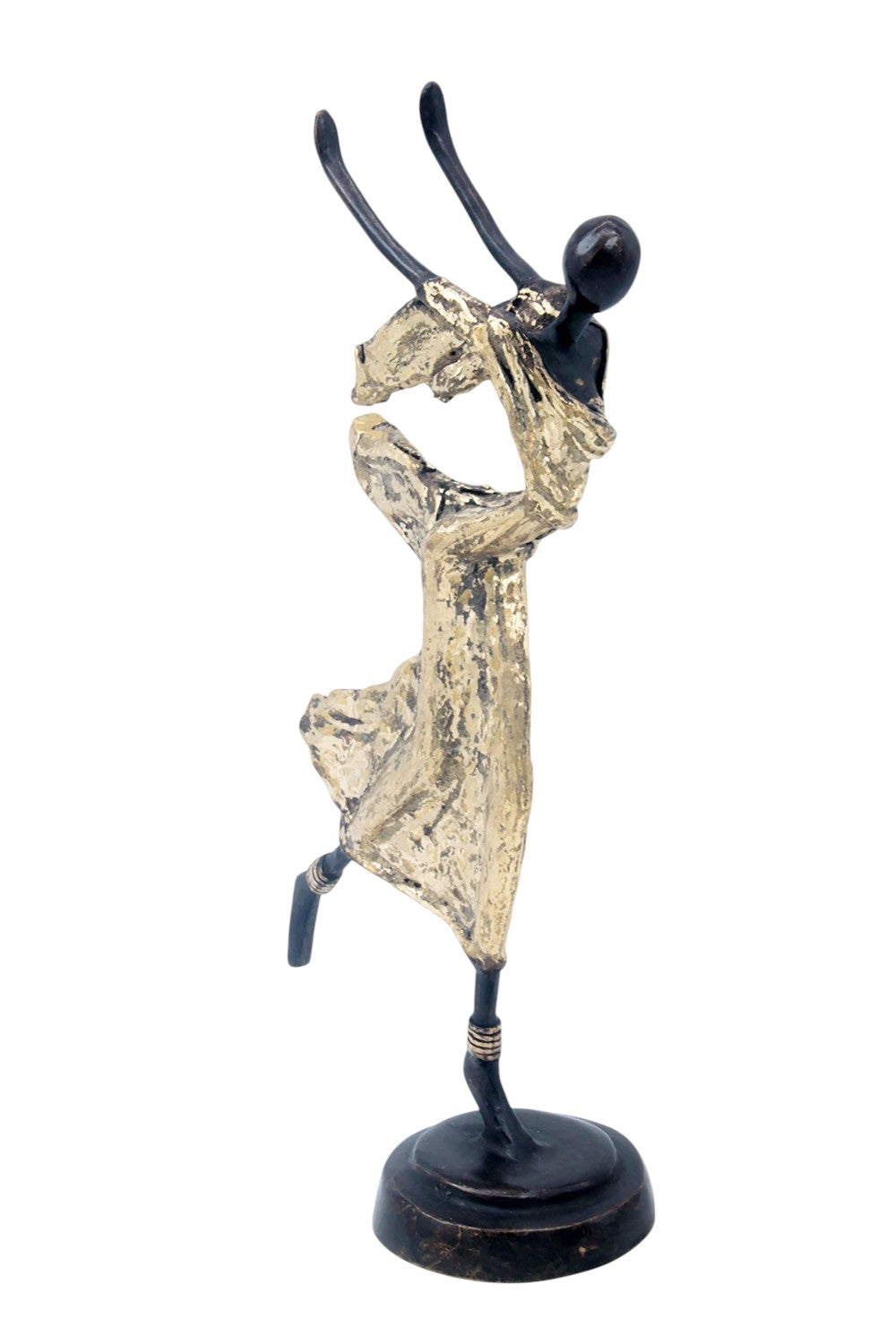 Danseuse 35 cm dorée n°1 Bronzes d'Afrique
