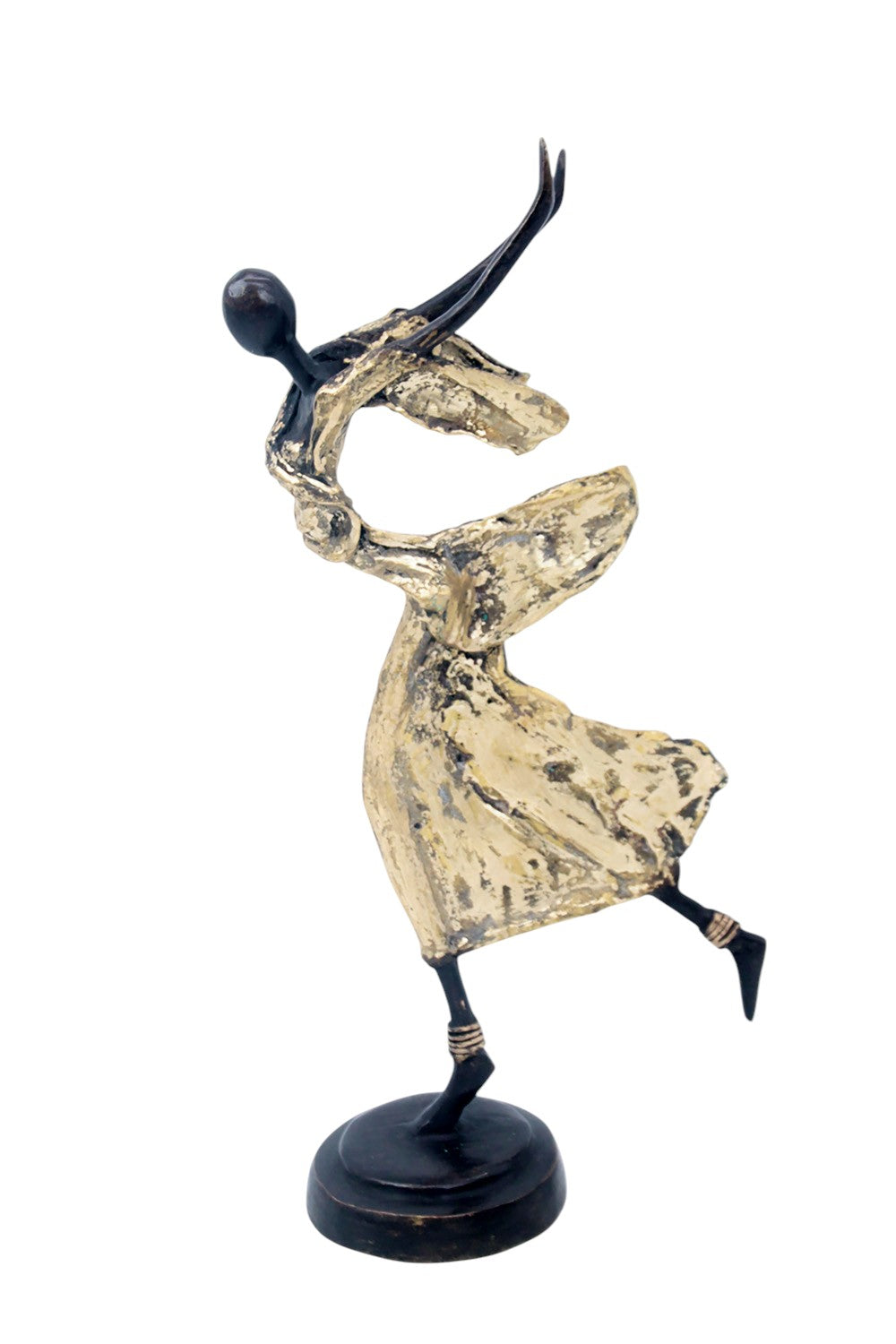 Danseuse 35 cm dorée n°1 Bronzes d'Afrique