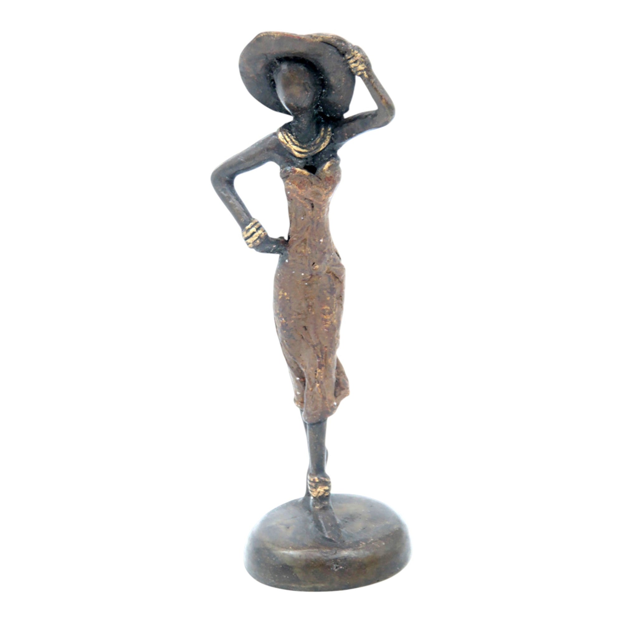 Bronze 15 cm marron n°38 Bronzes d&#39;Afrique