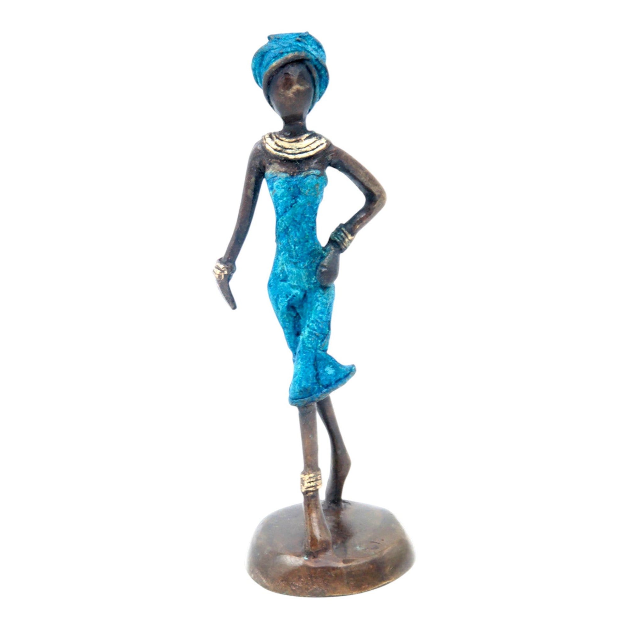 Bronze 15 cm bleu n°28 Bronzes d'Afrique