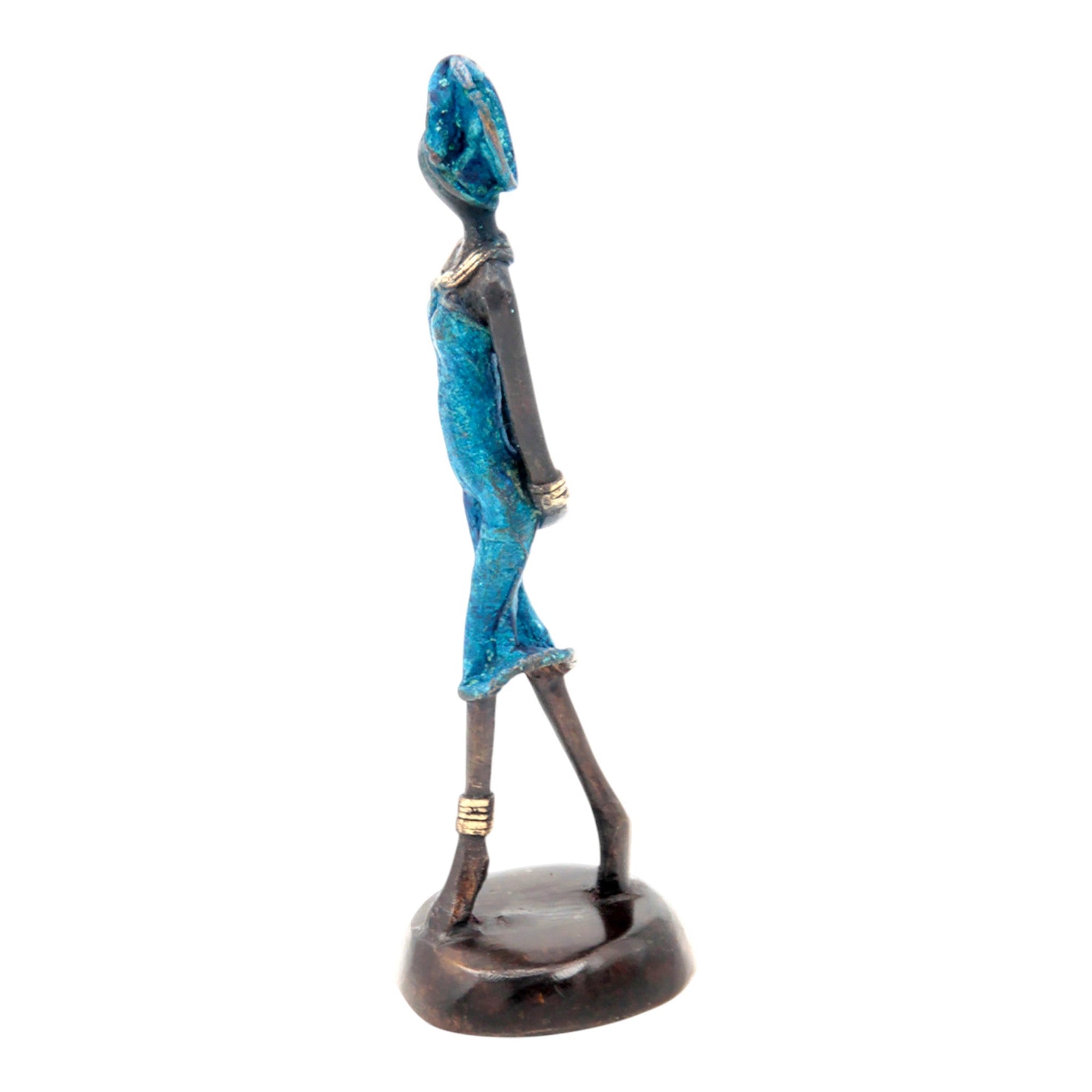 Bronze 15 cm bleu n°36 Bronzes d'Afrique