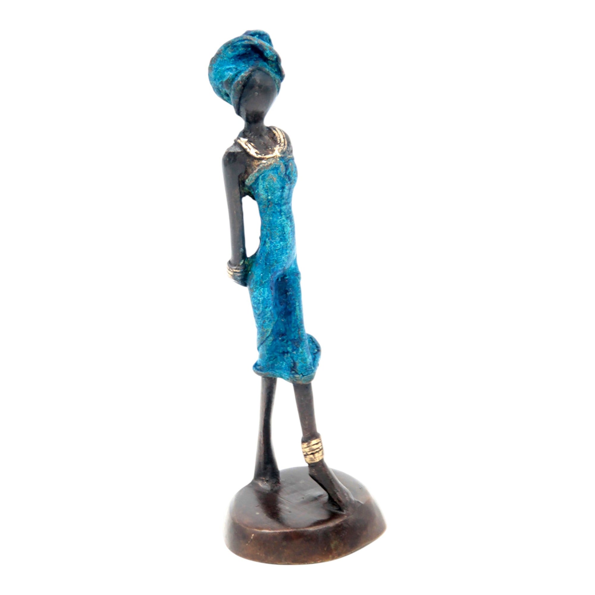 Bronze 15 cm bleu n°36 Bronzes d'Afrique