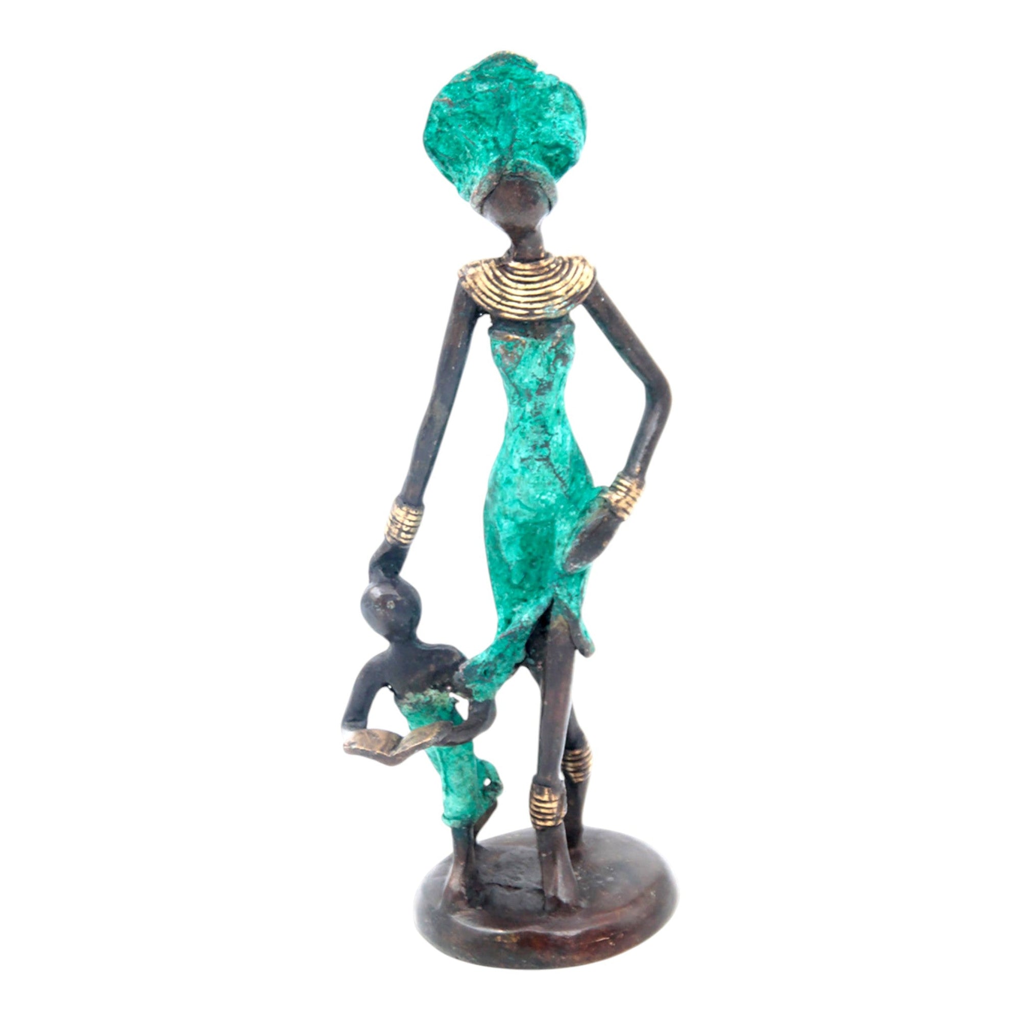 Bronze 20 cm vert n°4 Bronzes d'Afrique