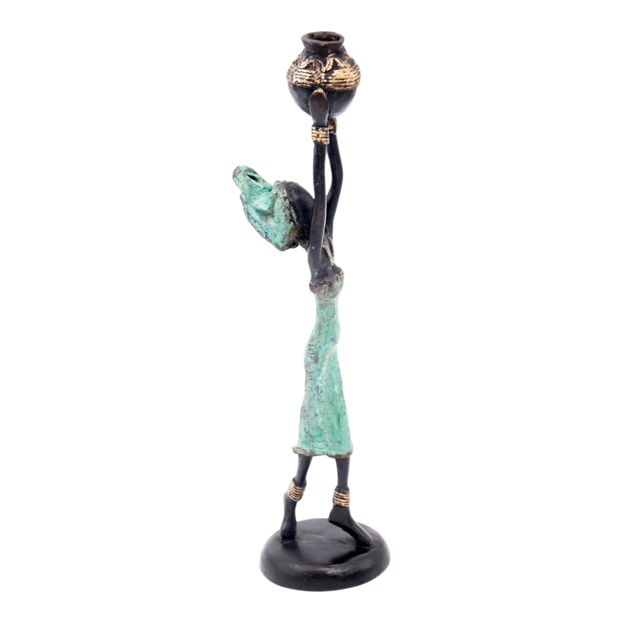 Bronze 20 cm turquoise n°13 Bronzes d'Afrique