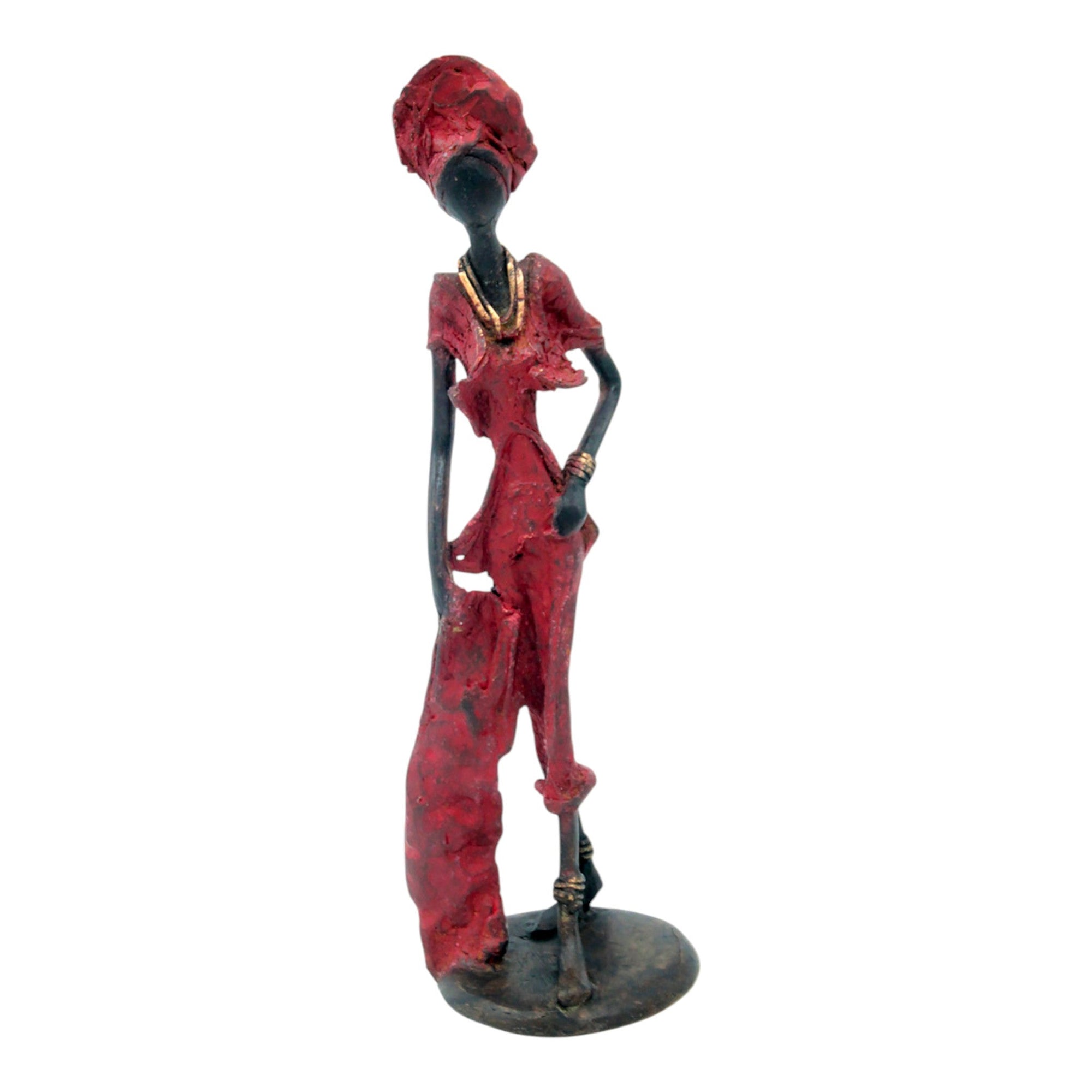 Bronze 25 cm rouge n°22 Bronzes d&#39;Afrique