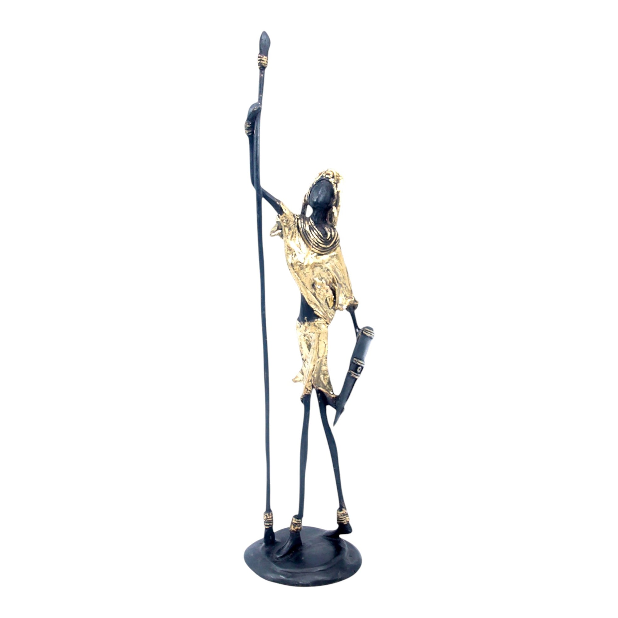 Bronze 35 cm doré n°18 Bronzes d&#39;Afrique