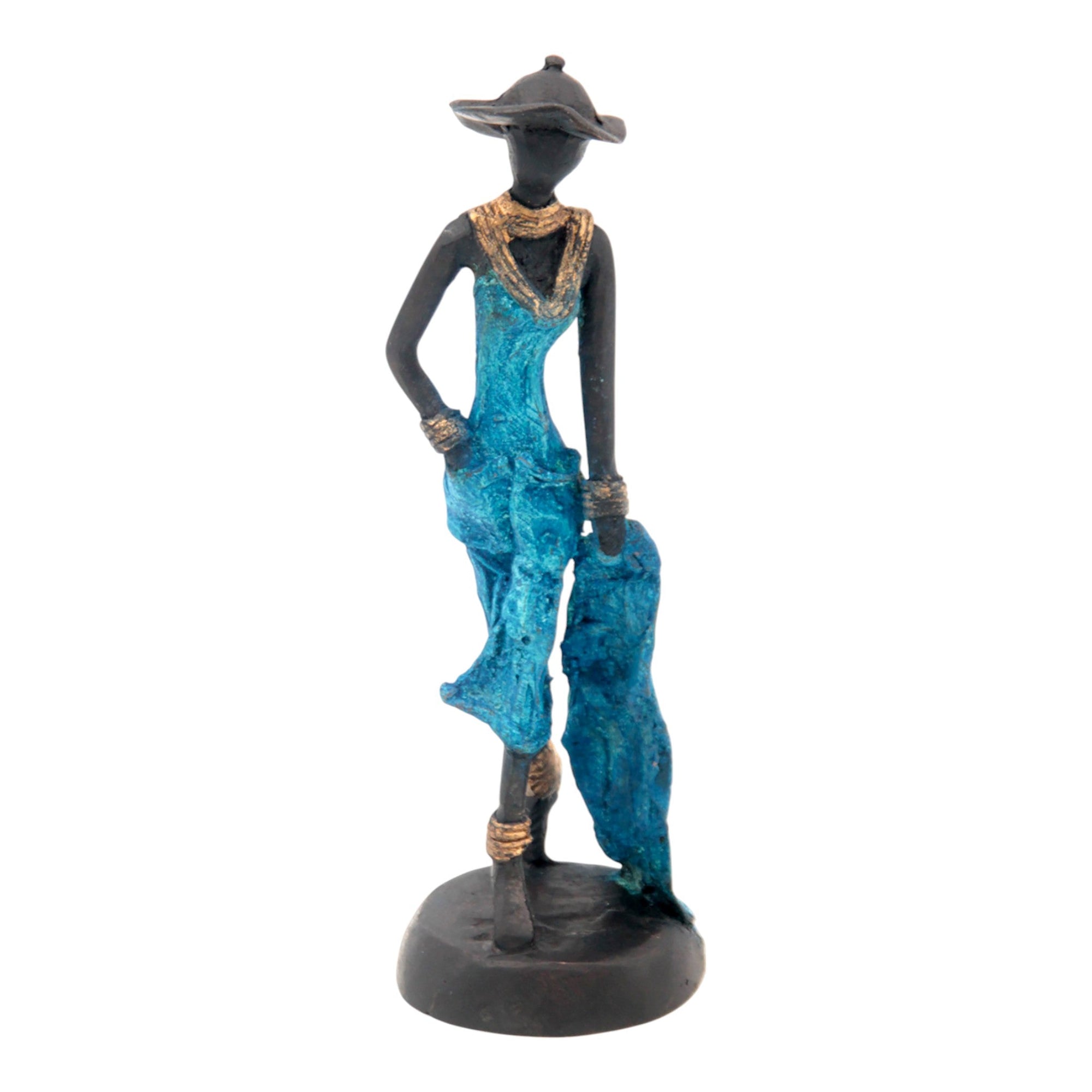 Bronze 15 cm bleu n°1 Bronzes d'Afrique