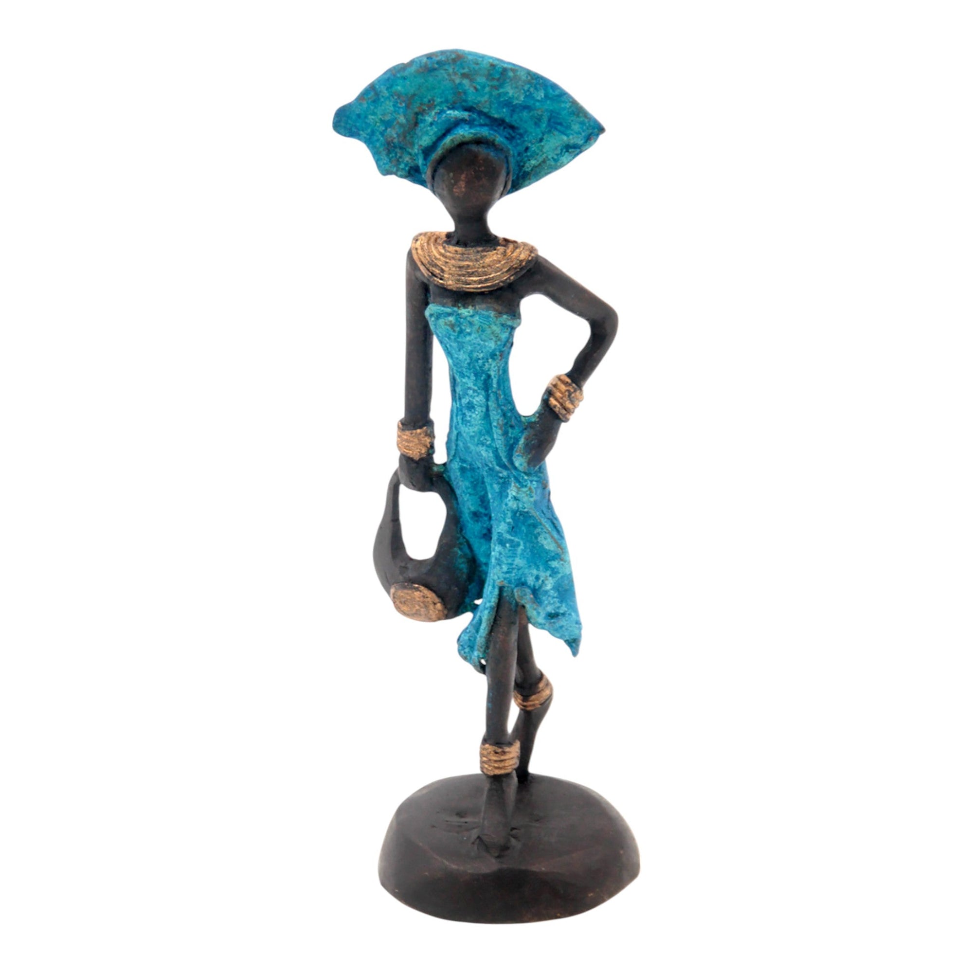 Bronze 15 cm bleu n°14 Bronzes d'Afrique