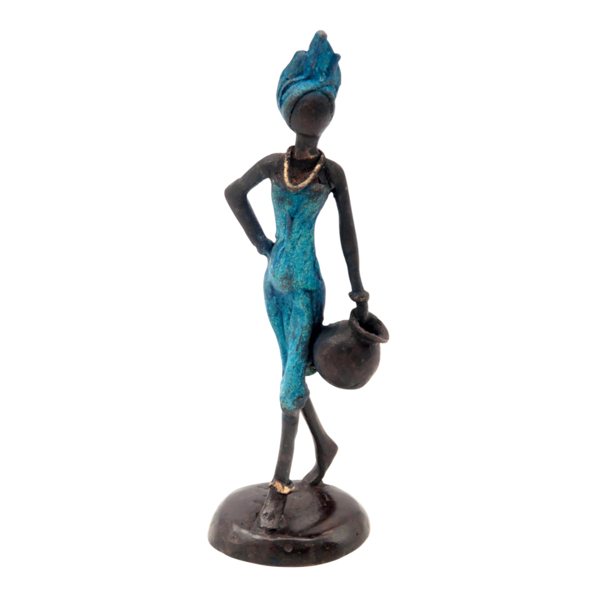 Bronze 15 cm bleu n°18 Bronzes d'Afrique