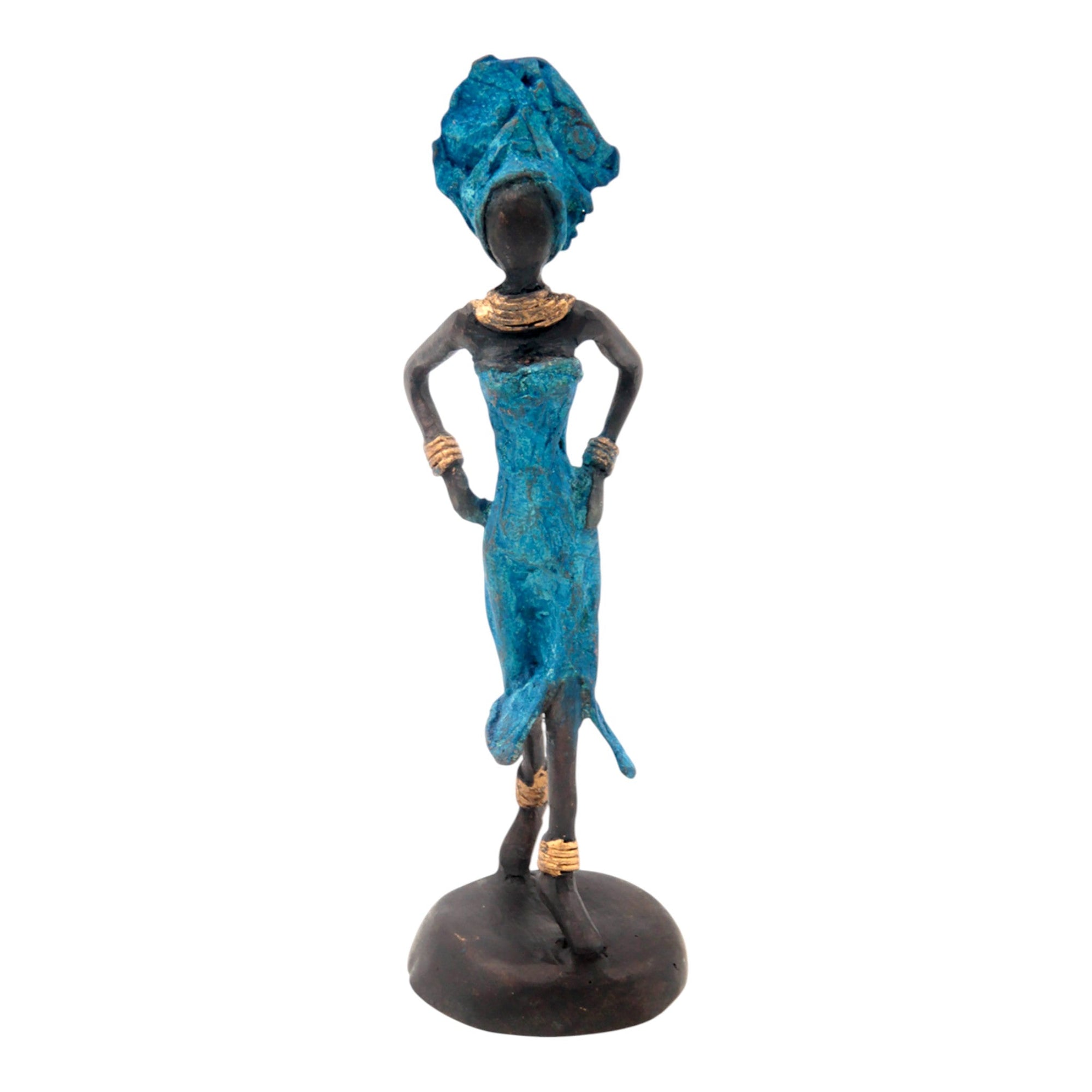 Bronze 15 cm bleu n°21 Bronzes d'Afrique