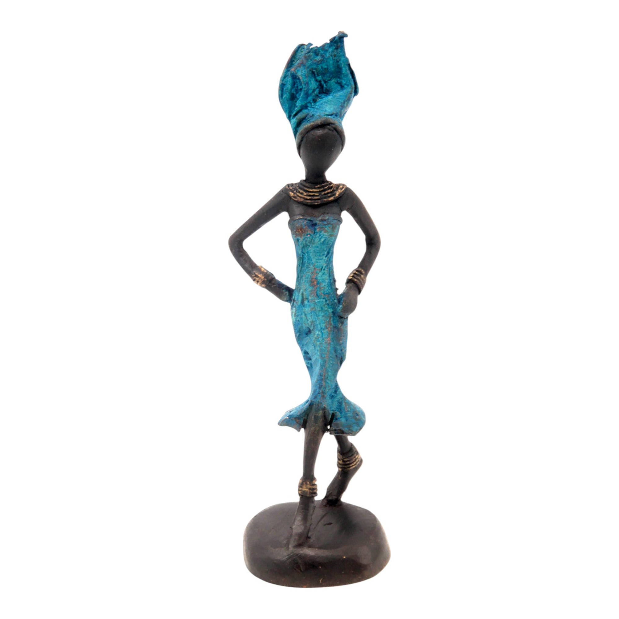 Bronze 15 cm bleu n°26 Bronzes d'Afrique