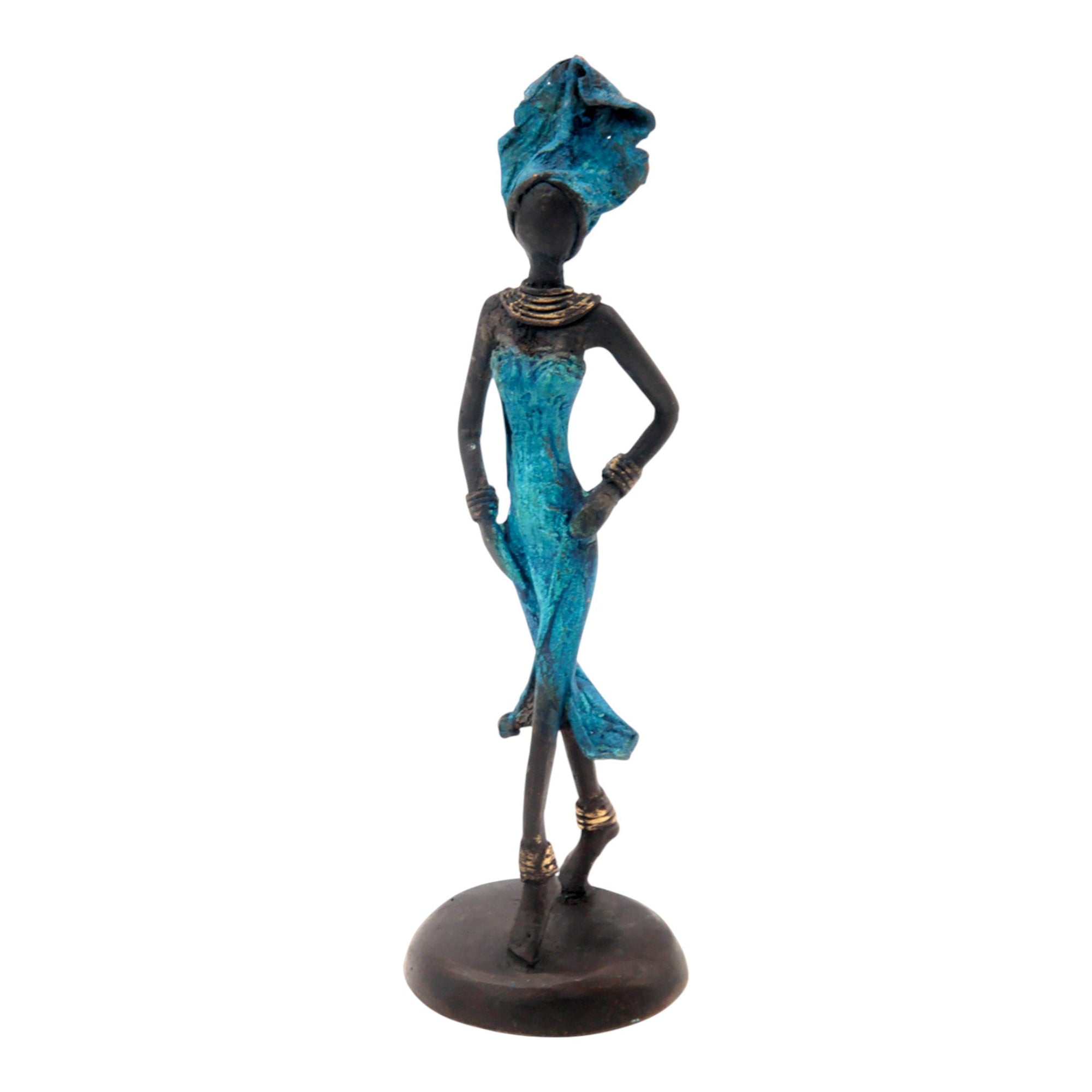 Bronze 15 cm bleu n°33 Bronzes d'Afrique