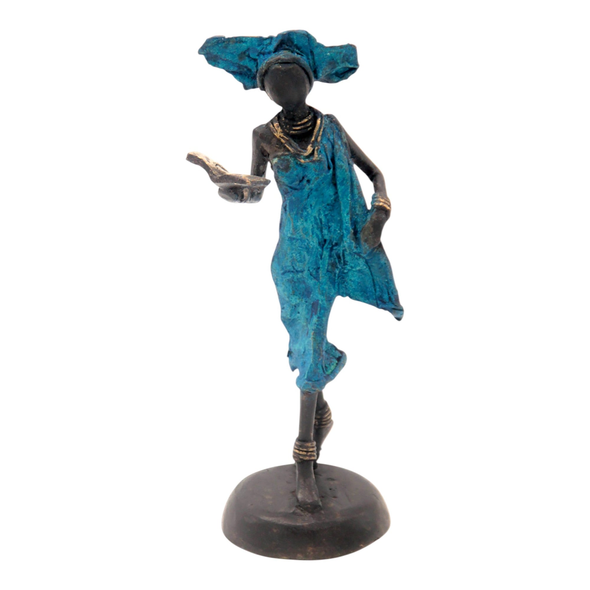 Bronze 15 cm bleu n°41 Bronzes d'Afrique