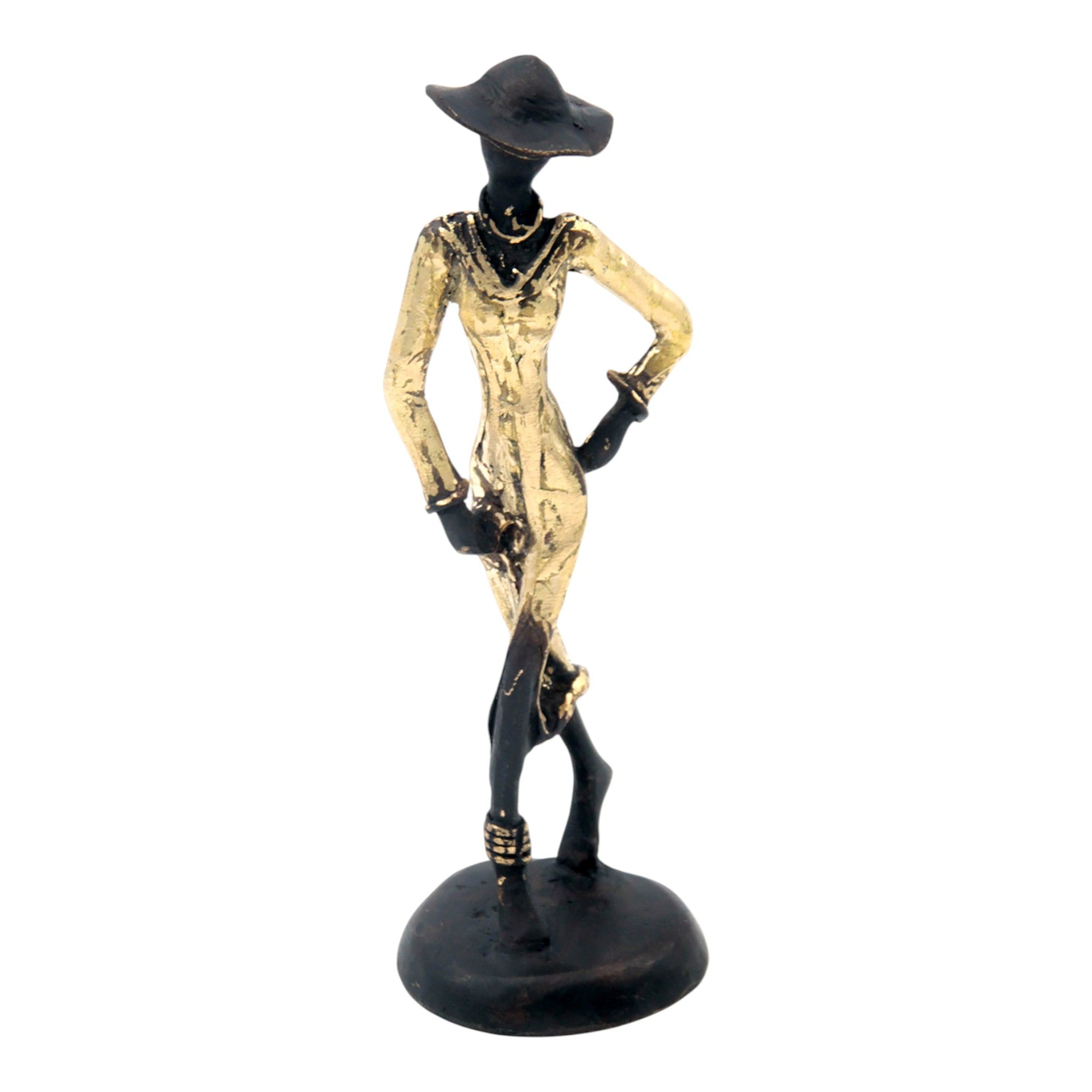Bronze 15 cm doré n°4 Bronzes d&#39;Afrique