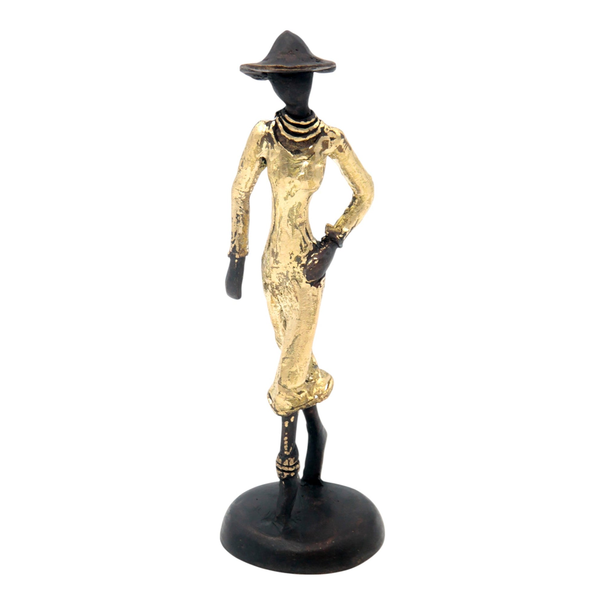 Bronze 15 cm doré n°12 Bronzes d'Afrique