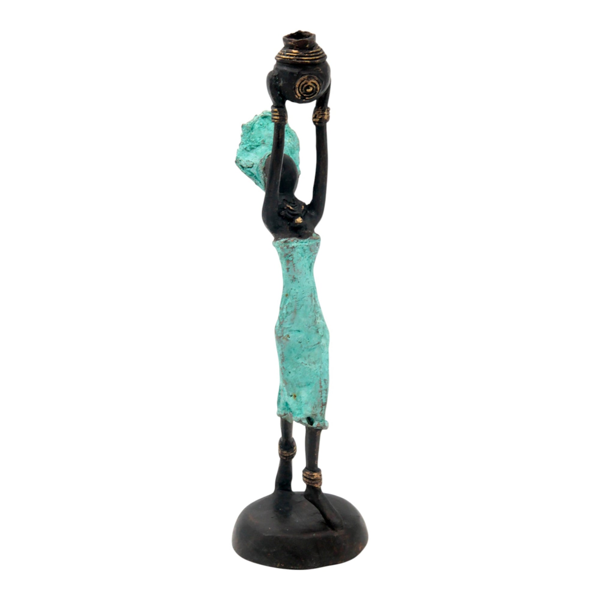 Bronze 15 cm turquoise n°12 Bronzes d'Afrique
