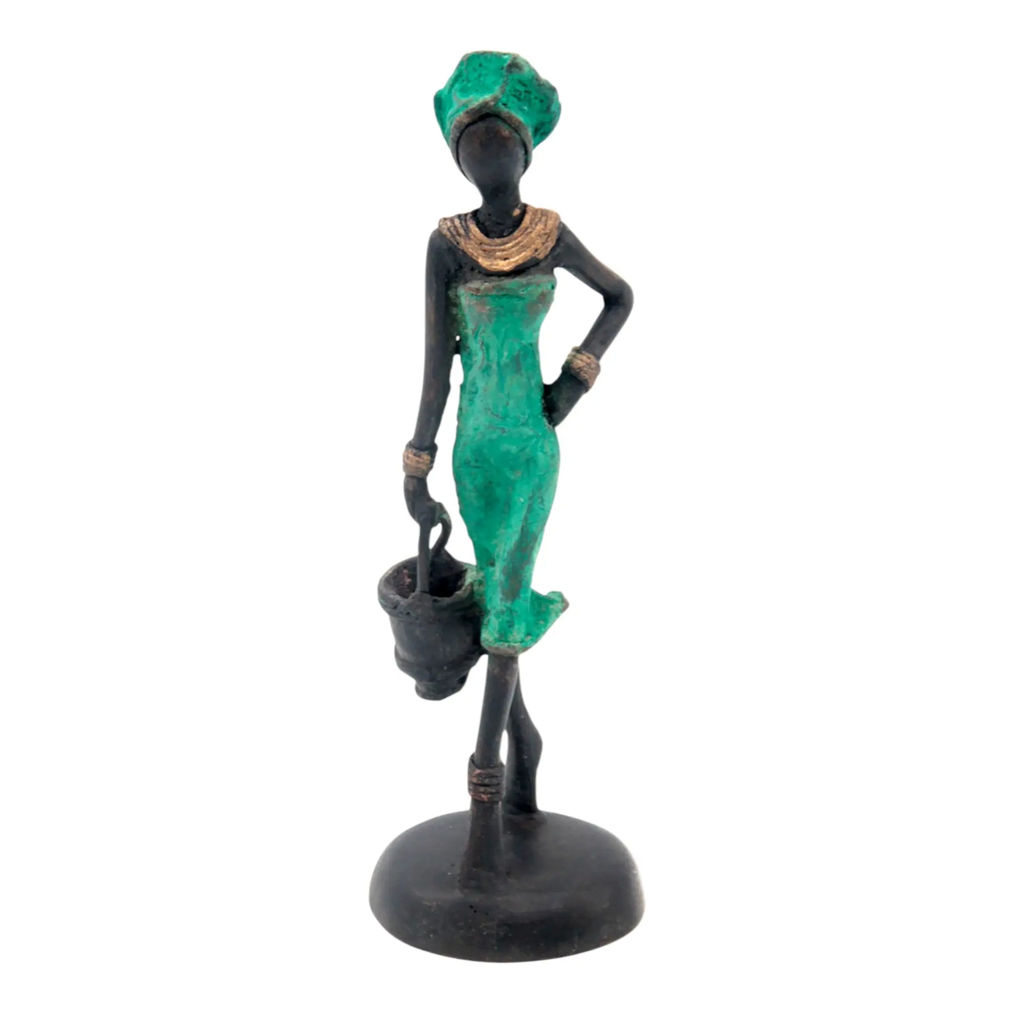 Bronze 15 cm vert n°7 Bronzes d'Afrique