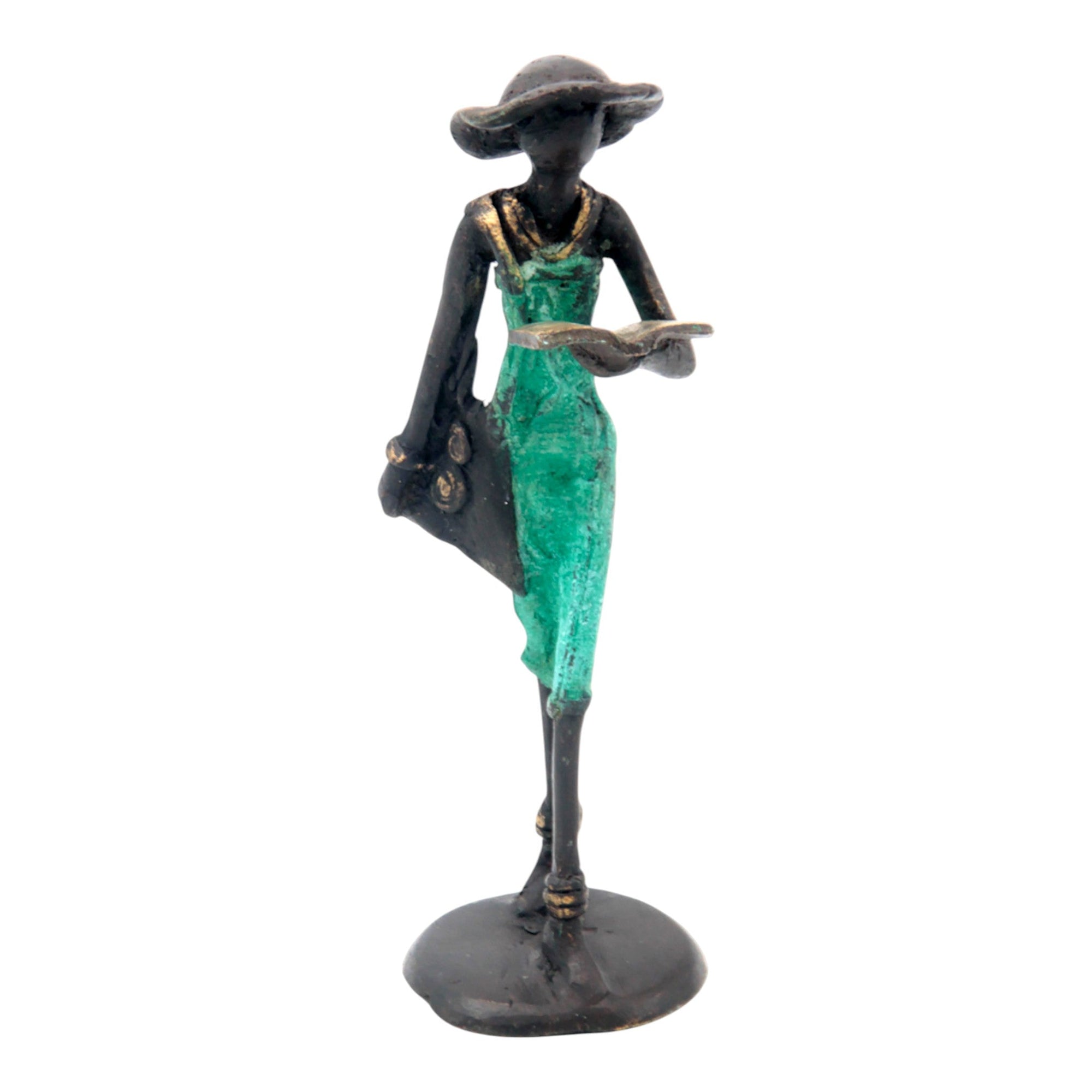 Bronze 15 cm vert n°11 Bronzes d&#39;Afrique