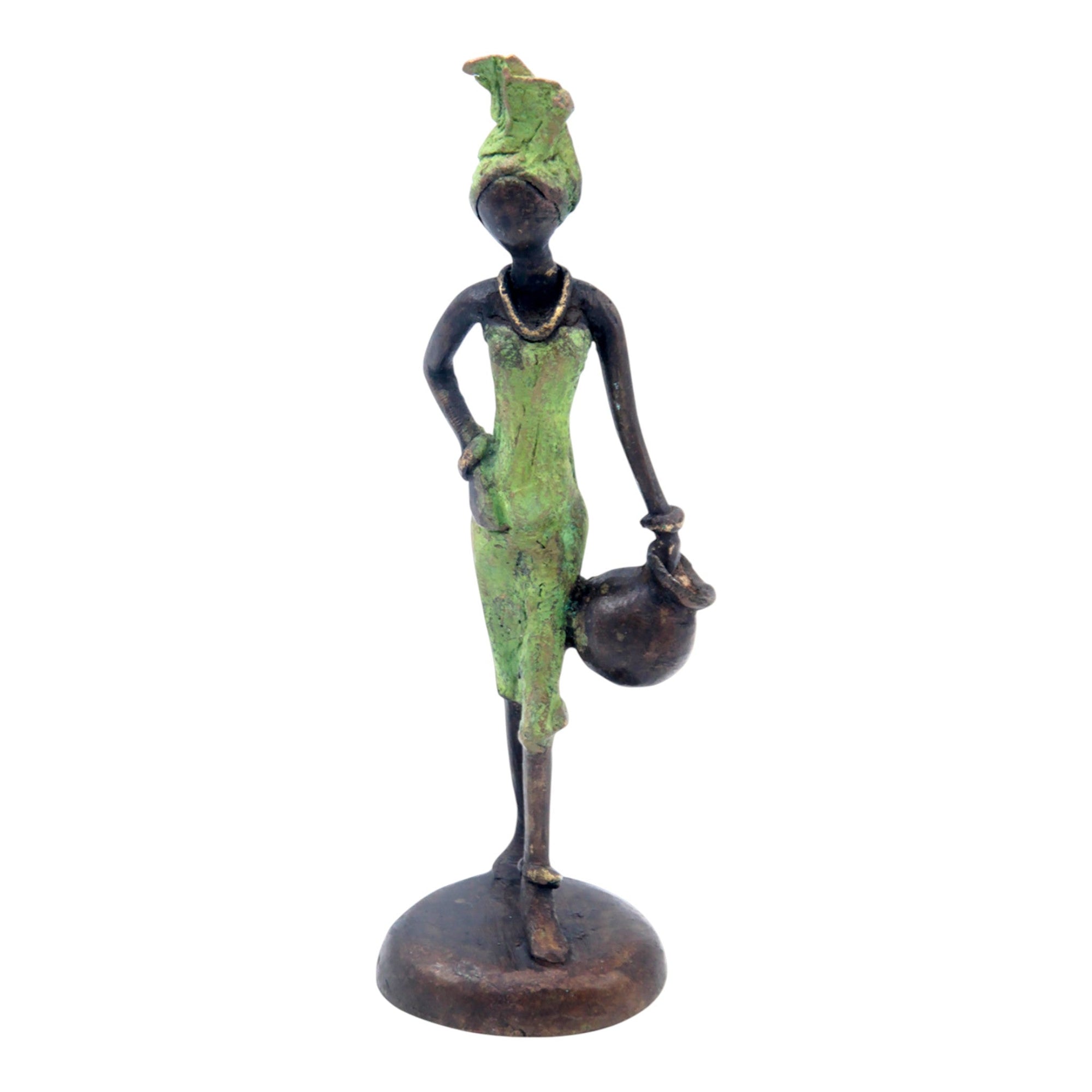 Bronze 15 cm vert n°16 Bronzes d'Afrique