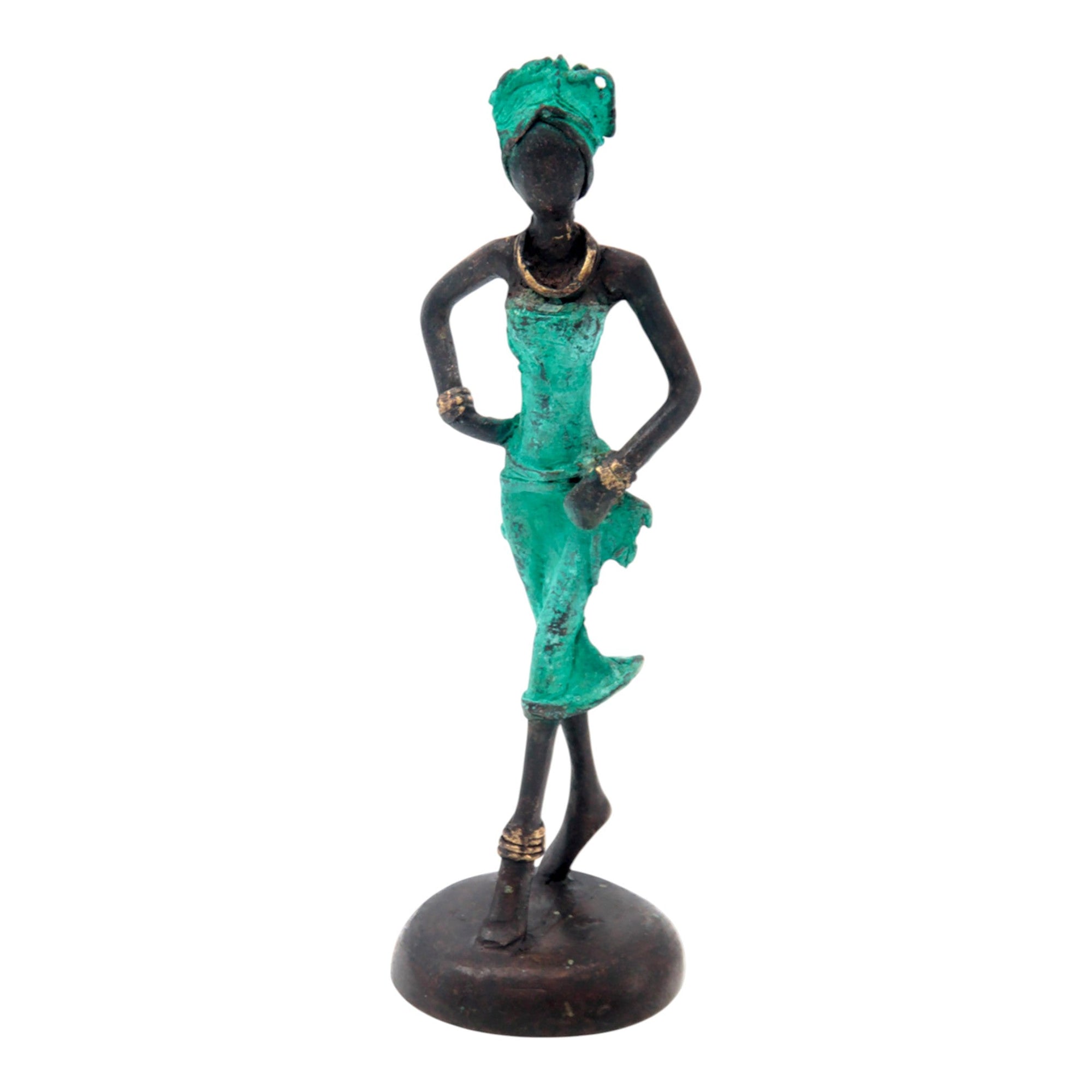 Bronze 15 cm vert n°24 Bronzes d'Afrique