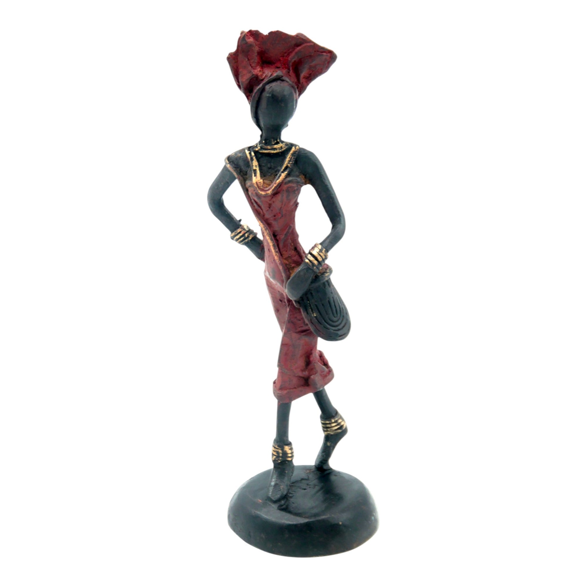 Bronze 15 cm rouge n°20 Bronzes d'Afrique
