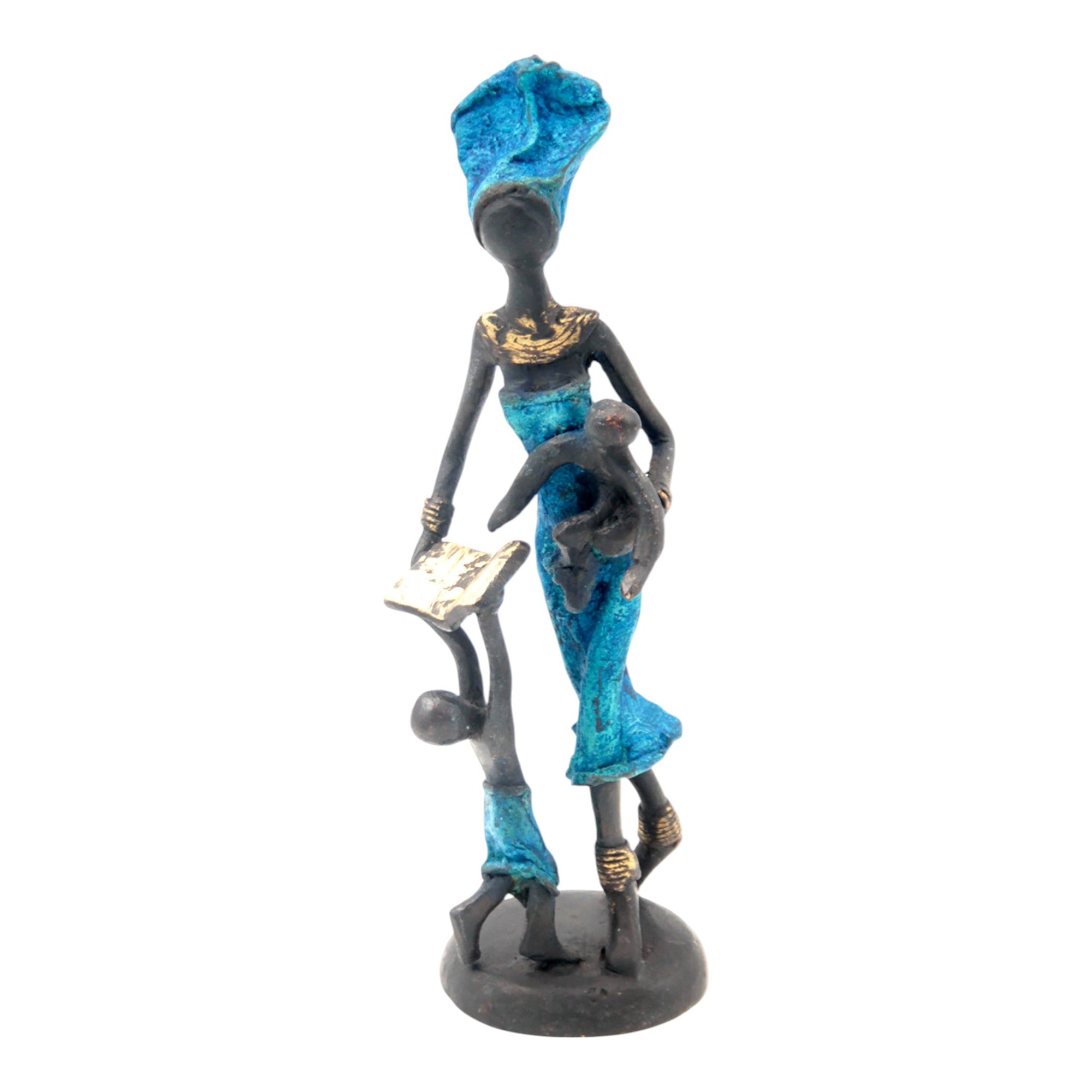Bronze 20 cm bleu n°12 Bronzes d'Afrique