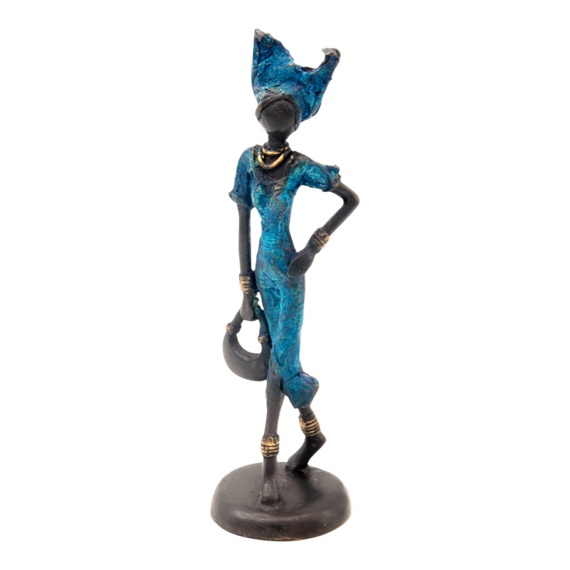 Bronze 20 cm bleu n°14 Bronzes d'Afrique