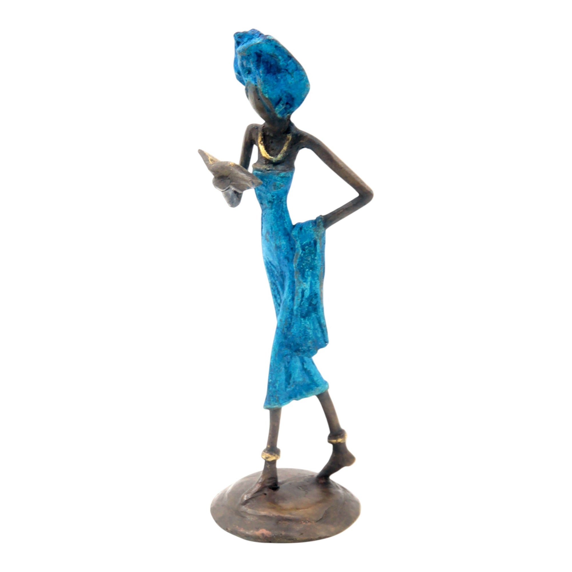 Bronze 20 cm bleu n°16 Bronzes d'Afrique